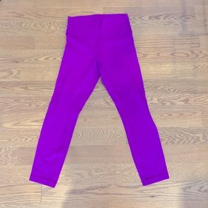 Lululemon purple crop leggings